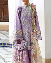 Republic Lavender Lawn Suit- Pakistani Designer Lawn Suits