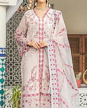 Light Grey/Pink Organza Suit- Pakistani Chiffon Dress