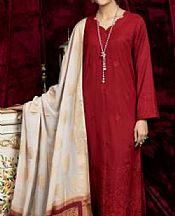 Red Leather Suit- Pakistani Winter Dress