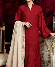 Red Leather Suit- Pakistani Winter Clothing