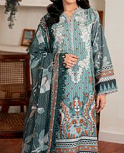 Roheenaz Light Turquoise Cambric Suit- Pakistani Winter Clothing