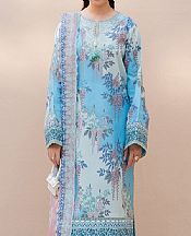 Roheenaz Turquoise/Light Grey Lawn Suit- Pakistani Designer Lawn Suits