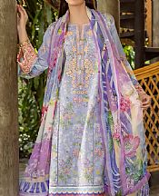 Roheenaz Cadet Grey Lawn Suit- Pakistani Lawn Dress