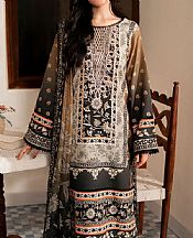 Roheenaz Black Cambric Suit- Pakistani Winter Dress