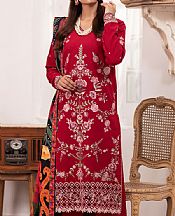 Roheenaz Scarlet Linen Suit- Pakistani Winter Dress