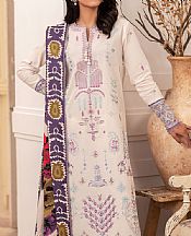 Roheenaz White Linen Suit- Pakistani Winter Dress