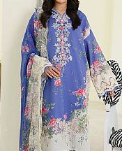 Ivory/Blue Lawn Suit