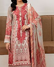 Roheenaz Carrot Pink Cambric Suit- Pakistani Winter Clothing