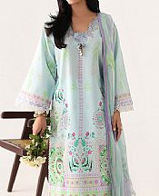 Roheenaz Sky Blue Lawn Suit- Pakistani Lawn Dress