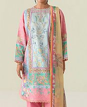 Roheenaz Pink Lawn Suit- Pakistani Designer Lawn Suits