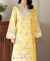 Roheenaz Yellow Lawn Suit- Pakistani Designer Lawn Suits