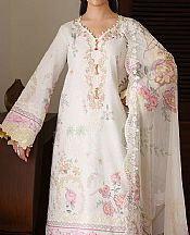 Roheenaz Off-white Lawn Suit- Pakistani Lawn Dress