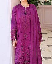 Roheenaz Magenta Lawn Suit- Pakistani Lawn Dress