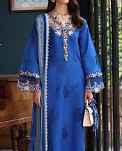 Saadia Asad Ink Blue Lawn Suit- Pakistani Designer Lawn Suits