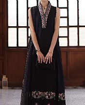 Saadia Asad Black Lawn Suit- Pakistani Lawn Dress