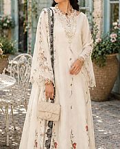 Saadia Asad Off-white Lawn Suit- Pakistani Designer Lawn Suits