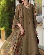 Saadia Asad Olive Lawn Suit- Pakistani Lawn Dress