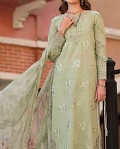 Saadia Asad Pistachio Green Lawn Suit- Pakistani Designer Lawn Suits