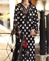 Saadia Asad Black Lawn Suit- Pakistani Designer Lawn Suits