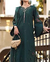 Saadia Asad Teal Lawn Suit- Pakistani Designer Lawn Suits