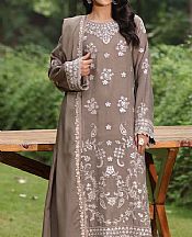 Saadia Asad Grey Linen Suit- Pakistani Winter Clothing