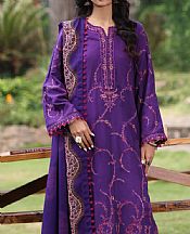 Saadia Asad Violet Linen Suit- Pakistani Winter Clothing