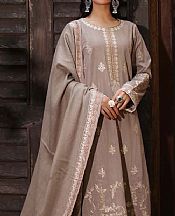 Saadia Asad Tan Khaddar Suit- Pakistani Winter Dress