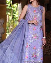 Saadia Asad Light Pastel Purple Lawn Suit- Pakistani Lawn Dress