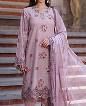 Saadia Asad Light Mauve Lawn Suit- Pakistani Lawn Dress