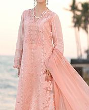 Saadia Asad Peach Lawn Suit- Pakistani Lawn Dress
