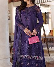 Saadia Asad Plum Purple Lawn Suit- Pakistani Designer Lawn Suits