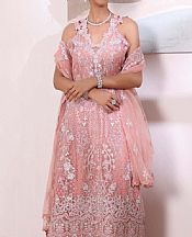 Saadia Asad Pink Organza Suit- Pakistani Designer Chiffon Suit