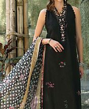 Saadia Asad Black Lawn Suit- Pakistani Designer Lawn Suits