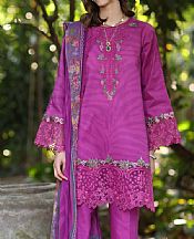 Saadia Asad Violet Lawn Suit- Pakistani Lawn Dress