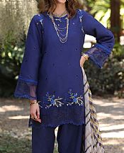 Saadia Asad Dark Blue Lawn Suit- Pakistani Lawn Dress