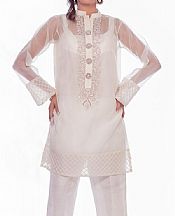 Sadia Aamir White Vine- Pakistani Designer Chiffon Suit