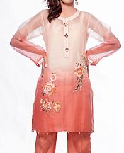 Sadia Aamir Coral- Pakistani Chiffon Dress
