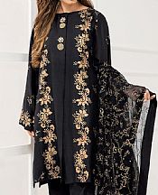 Sadia Aamir Black Gold- Pakistani Designer Chiffon Suit