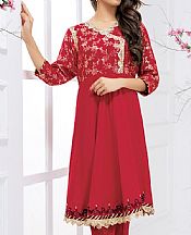 Crimson Gold- Pakistani Chiffon Dress