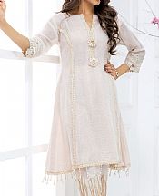 Sadia Aamir Ivory Gold- Pakistani Designer Chiffon Suit