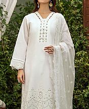 Safwa White Lawn Suit- Pakistani Lawn Dress