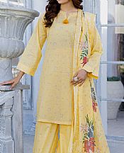 Safwa Sand Gold Lawn Suit- Pakistani Designer Lawn Suits