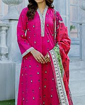 Safwa Dark Hot Pink Lawn Suit- Pakistani Lawn Dress