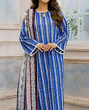 Safwa Royal Blue Lawn Suit- Pakistani Lawn Dress