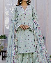 Safwa Summer Green Lawn Suit- Pakistani Lawn Dress