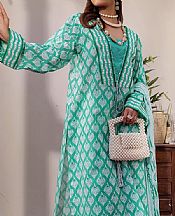 Safwa Sea Green Lawn Suit- Pakistani Lawn Dress