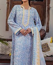 Safwa Lavender/Blue Lawn Suit- Pakistani Designer Lawn Suits