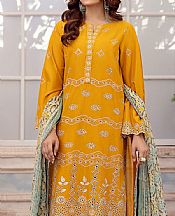 Safwa Carrot Orange Lawn Suit- Pakistani Designer Lawn Suits