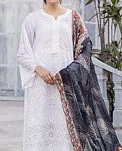 Safwa White Lawn Suit- Pakistani Designer Lawn Suits