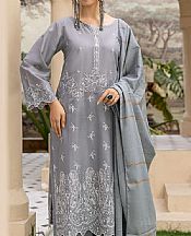 Safwa Grey Lawn Suit- Pakistani Lawn Dress